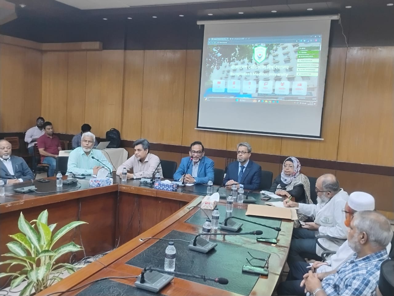 বিএমইউ প্রশাসনের সাথে বিভাগীয় চেয়ারম্যানদের সাথে সভা অনুষ্ঠিত